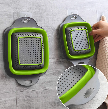 Silicone Foldable Strainer For Fruits and Vegetables